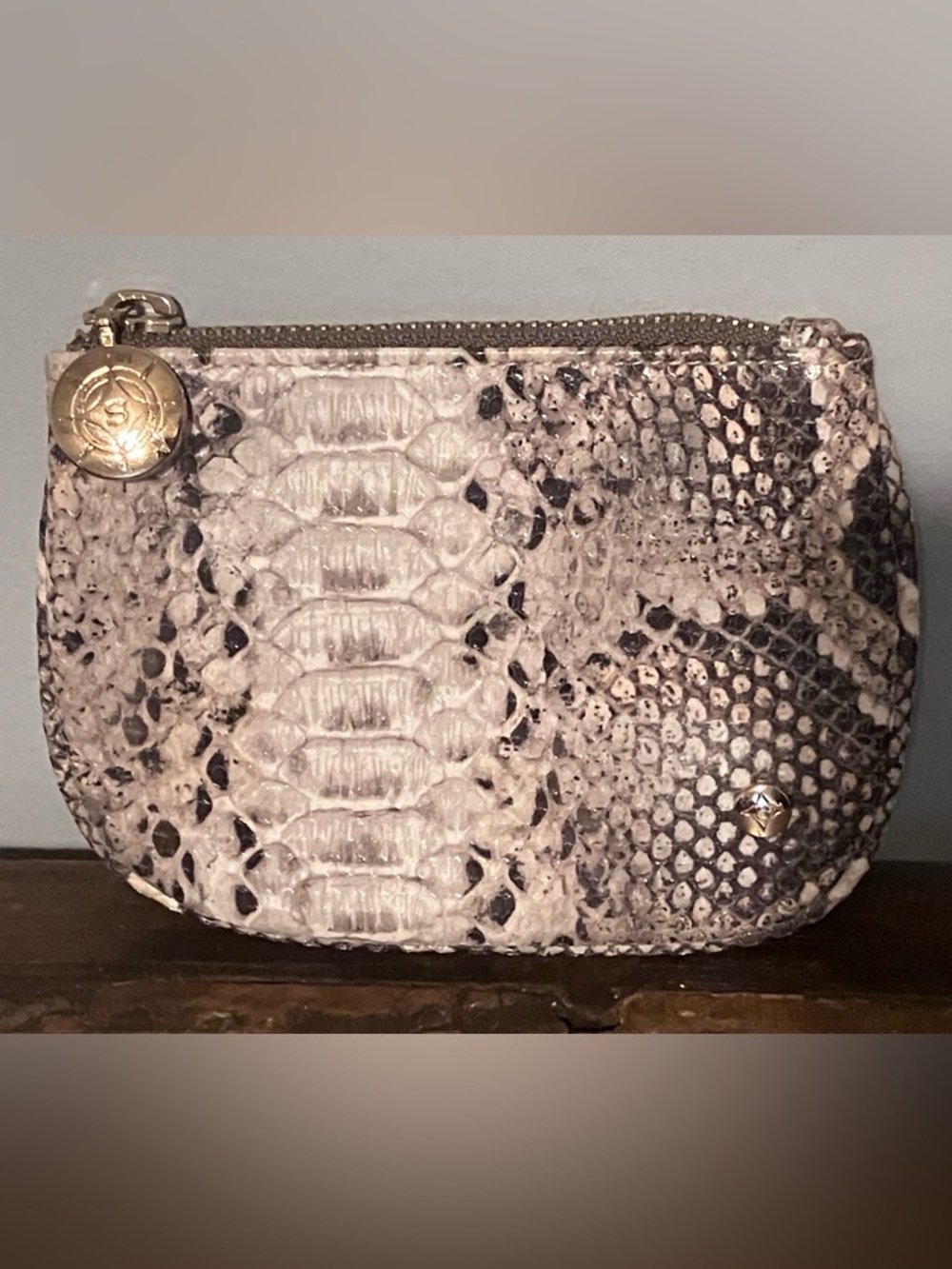 Stephanie Johnson Snakeskin print  petite pouch